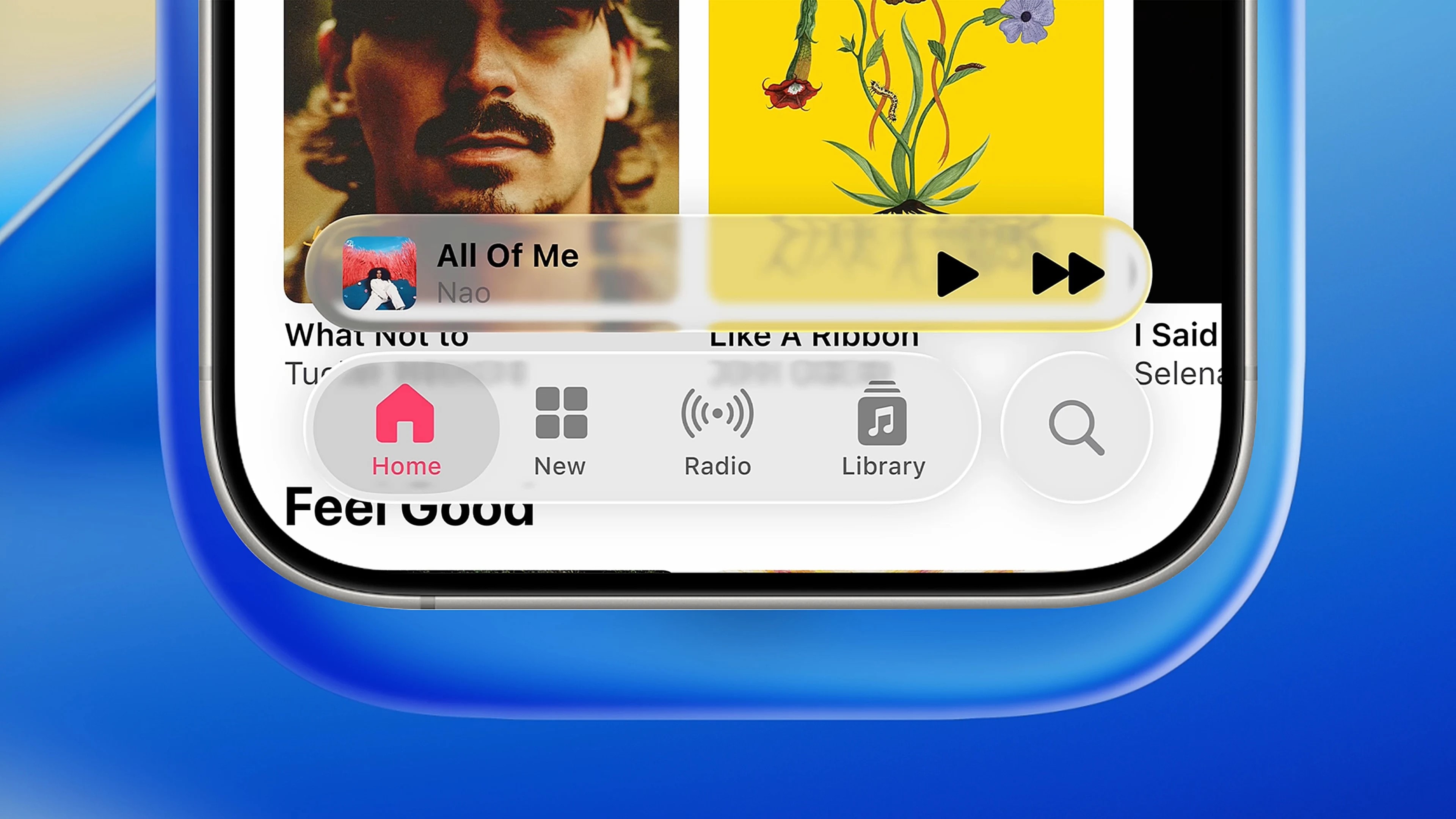 Apple Music Liquid Glass UI