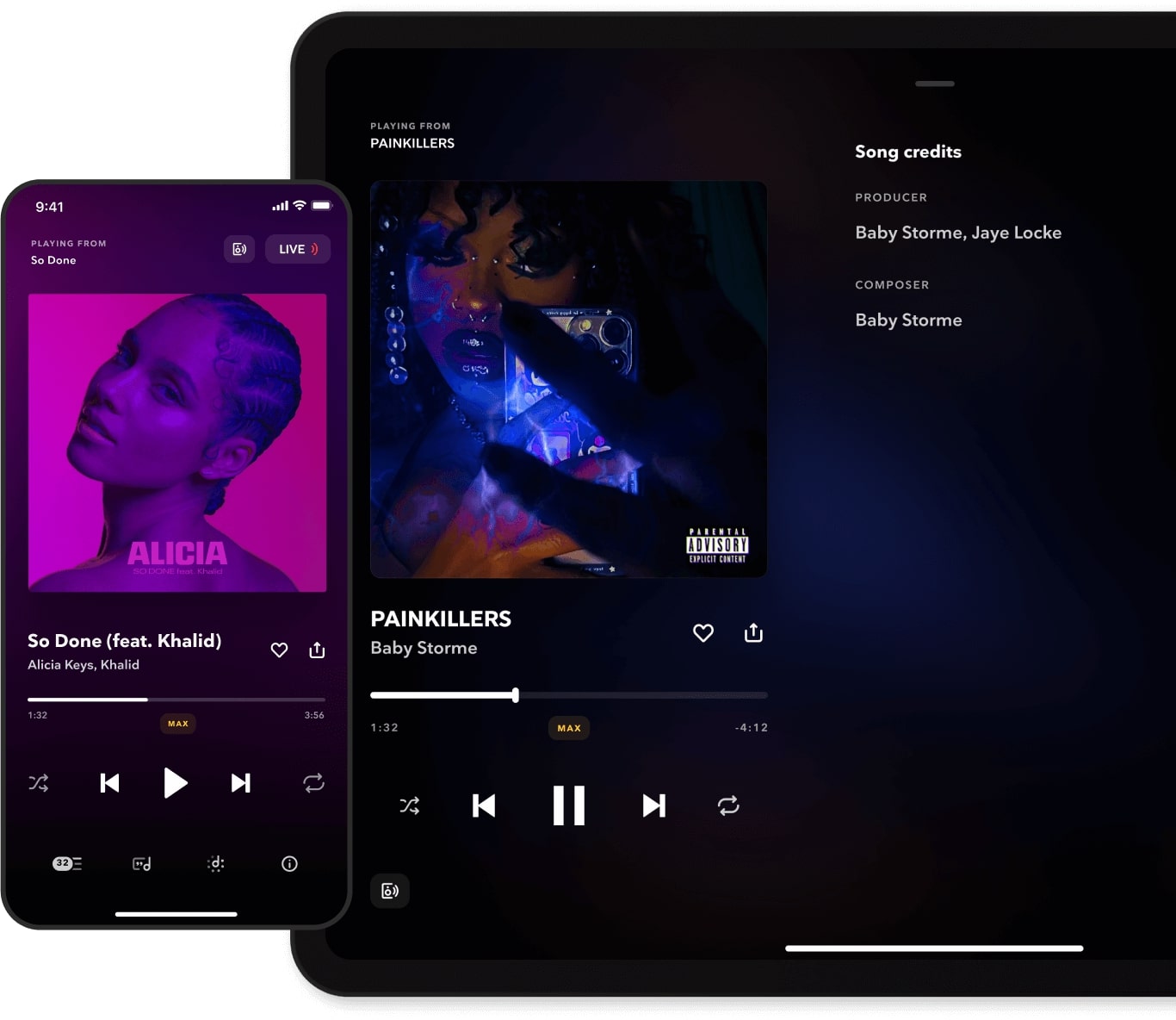TIDAL 2026 Mobile Interface